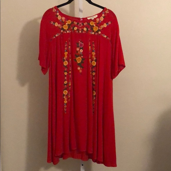 Umgee embroidered tunic dress. - Picture 2 of 2
